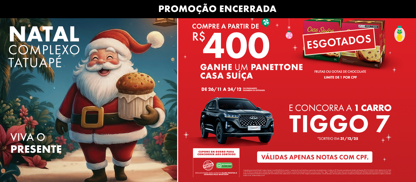 Promoção de Natal Complexo tatuapé 2025